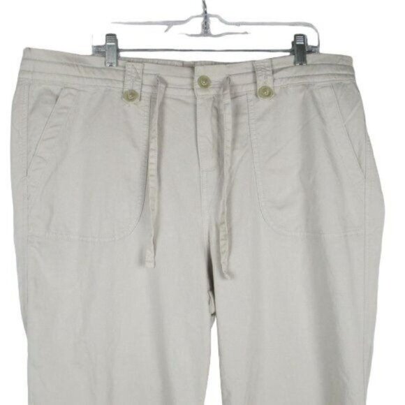 Torrid Beige Drawstring Wide Leg  High Rise Pants Plus Size 24 NEW - Picture 6 of 11